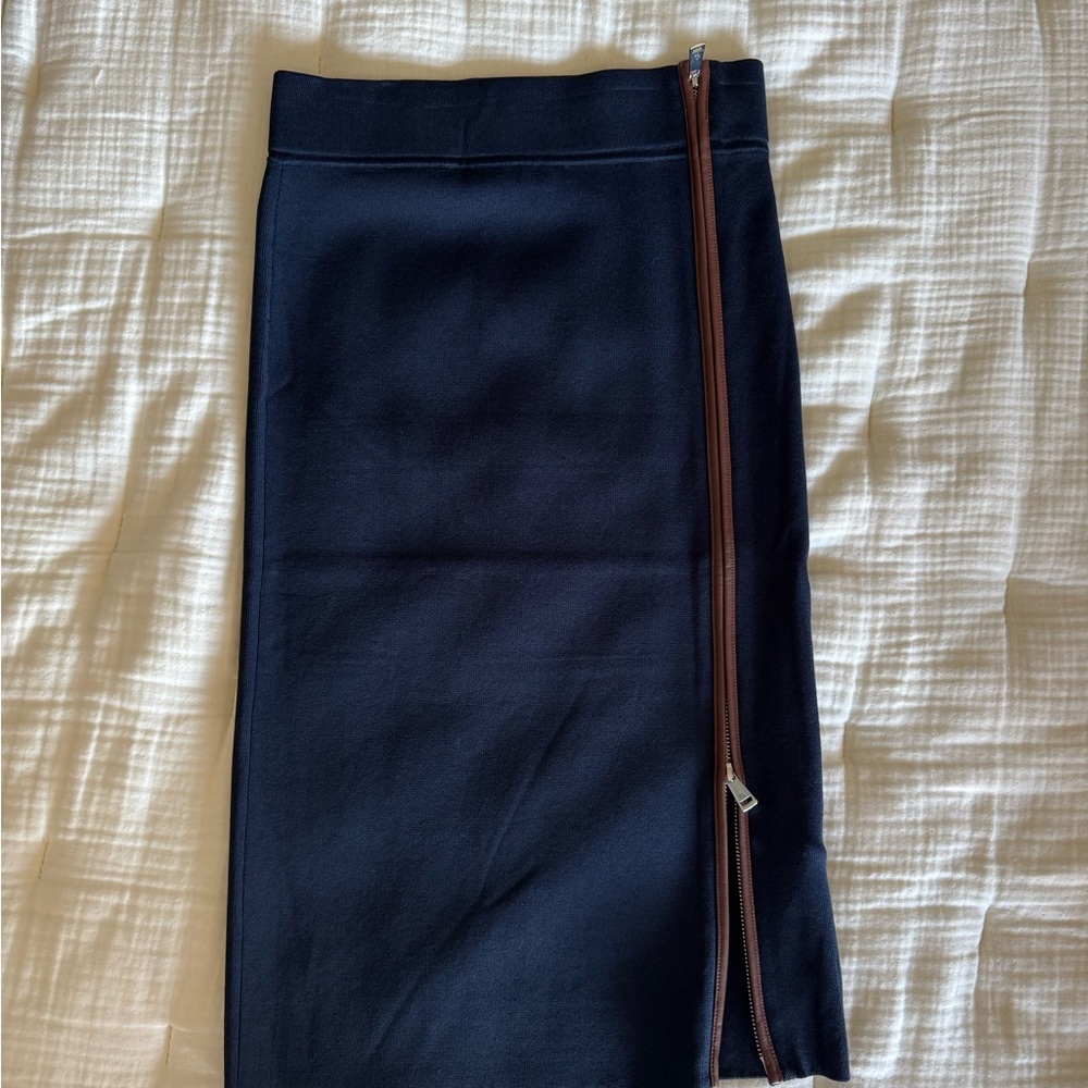 Ralph Lauren Navy Pencil Skirt with Zipper